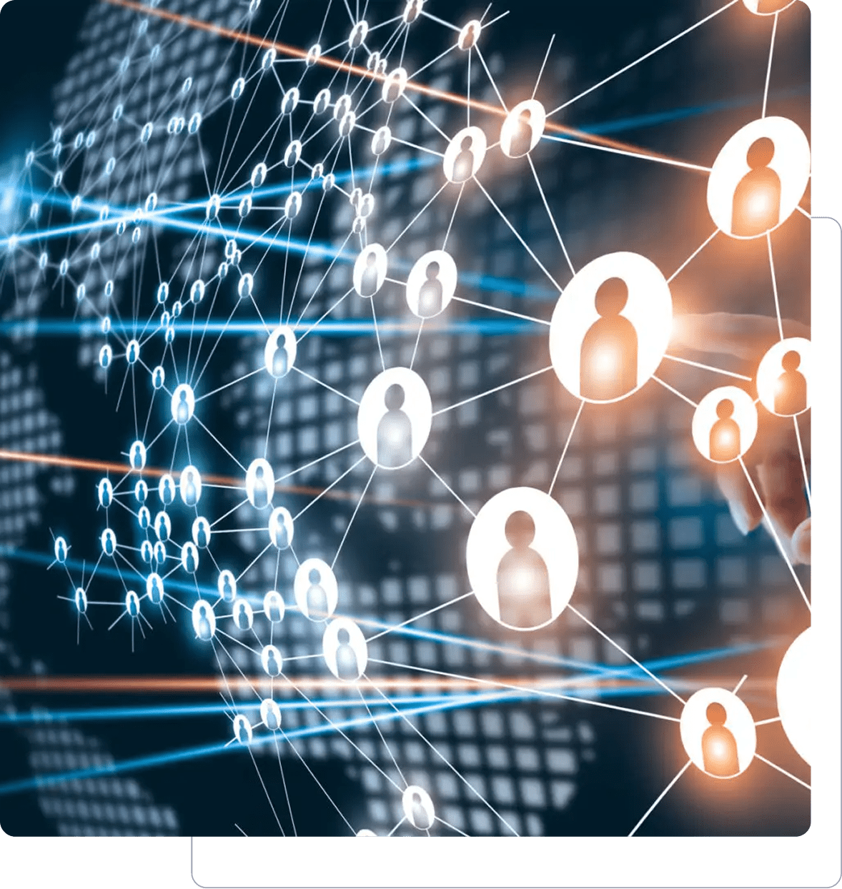 Digital network connecting people globally illustration.